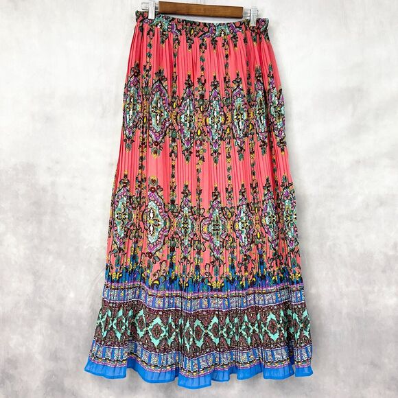 Mix Nouveau Maxi Skirt Womens Small Pleated Coquette Feminine Cottagecore Fairy - Picture 1 of 10